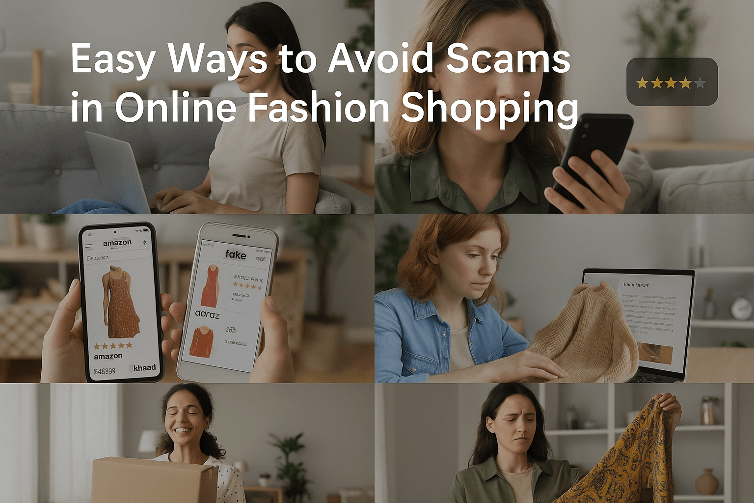 آن لائن فیشن خریداری میں دھوکے سے بچنے کے آسان طریقے